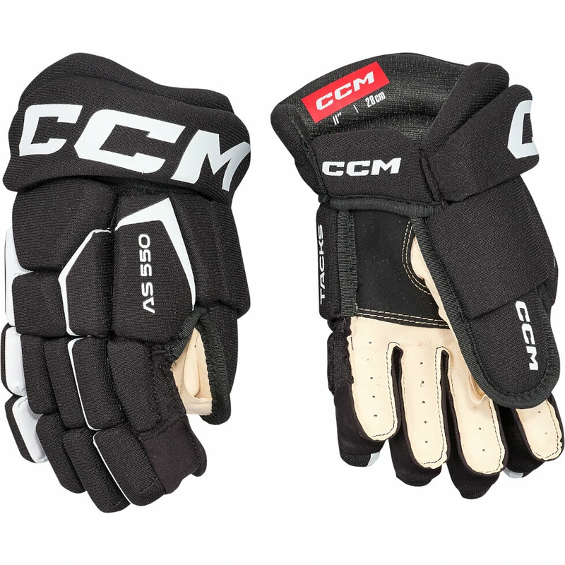 CCM Hokejové rukavice Tacks AS 580 JR 12 Black/White