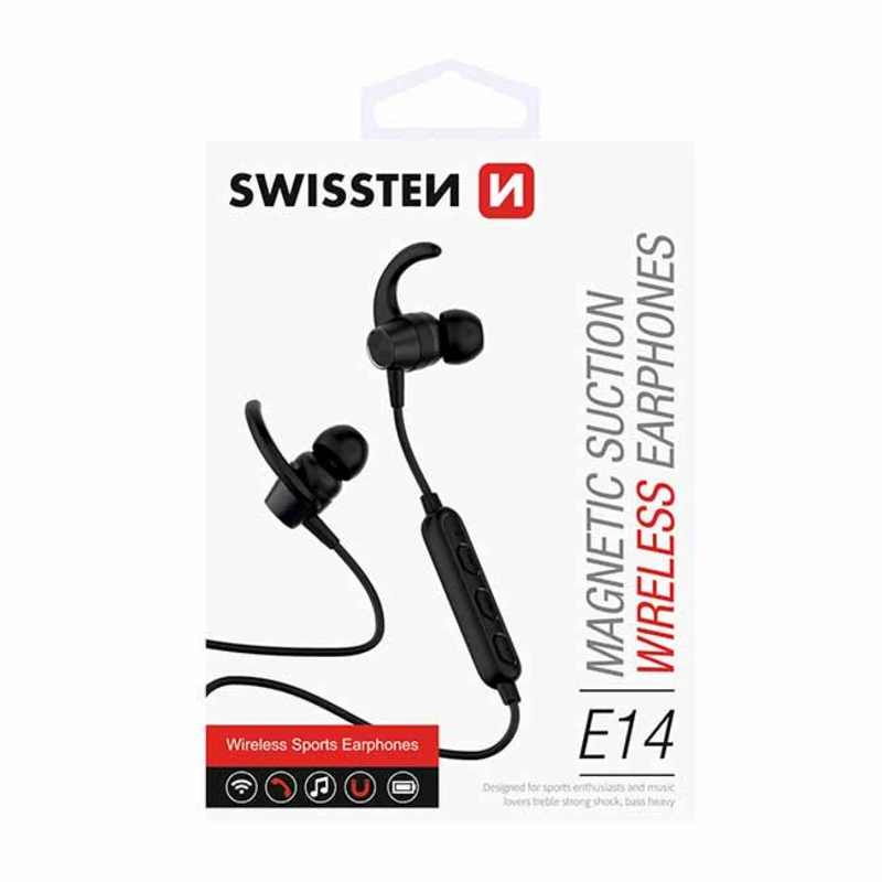 Sluchátka Bluetooth SWISSTEN ACTIVE black