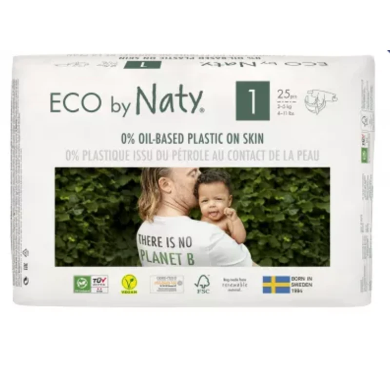 Eco by Naty Plenky Naty Newborn 2 - 5 kg (25 ks)