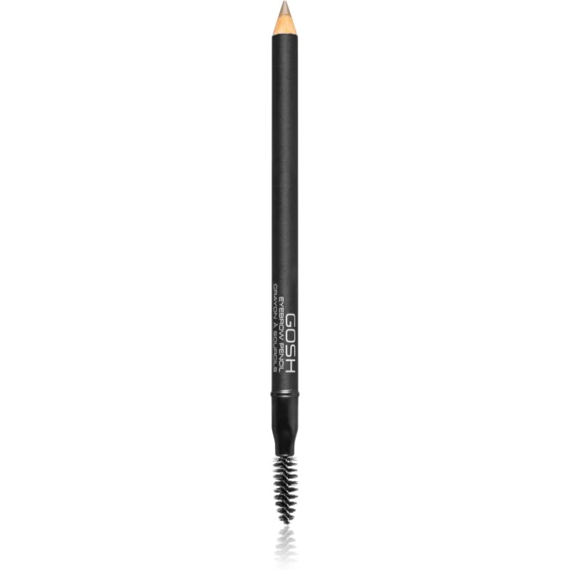 Gosh Eyebrow tužka na obočí s kartáčkem odstín 03 Grey Brown 1.2 g