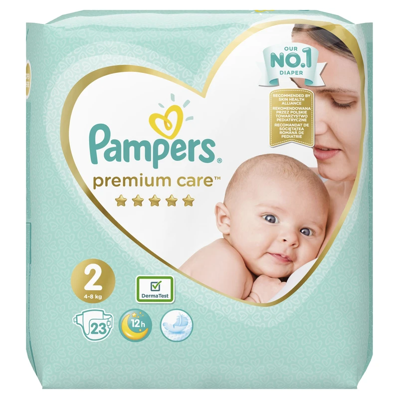 Pampers Premium Care plenky 2 (4-8 kg) 23 ks