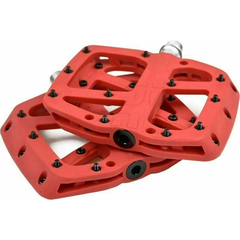 e*thirteen Base Flat Pedal Composite 22 Pins Red