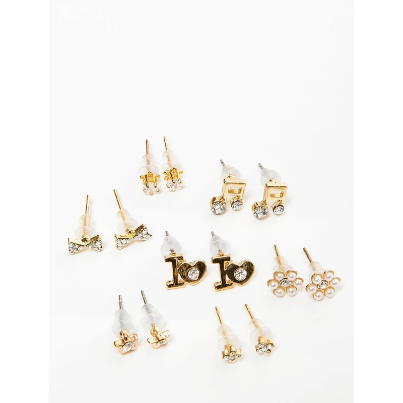 Gold earrings Yups dbi0448. R06