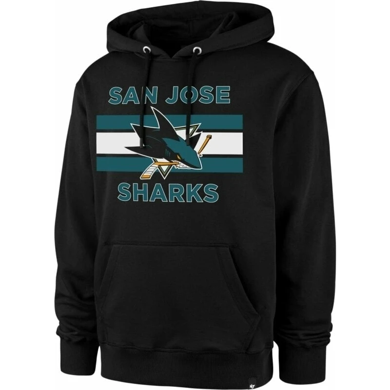 San Jose Sharks NHL Burnside Pullover Hoodie Jet Black L