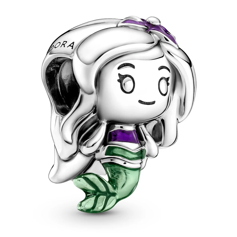 Pandora Stříbrný korálek Malá mořská víla Ariel Disney 799508C01