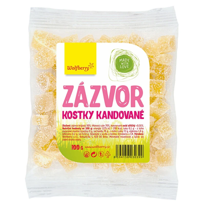 Wolfberry Zázvor kandovaný 100 g