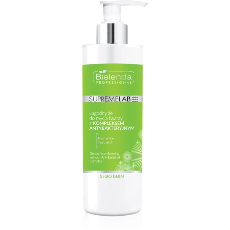 Bielenda Professional Supremelab Sebio Derm jemný čisticí gel Antibacterial Complex 200 ml