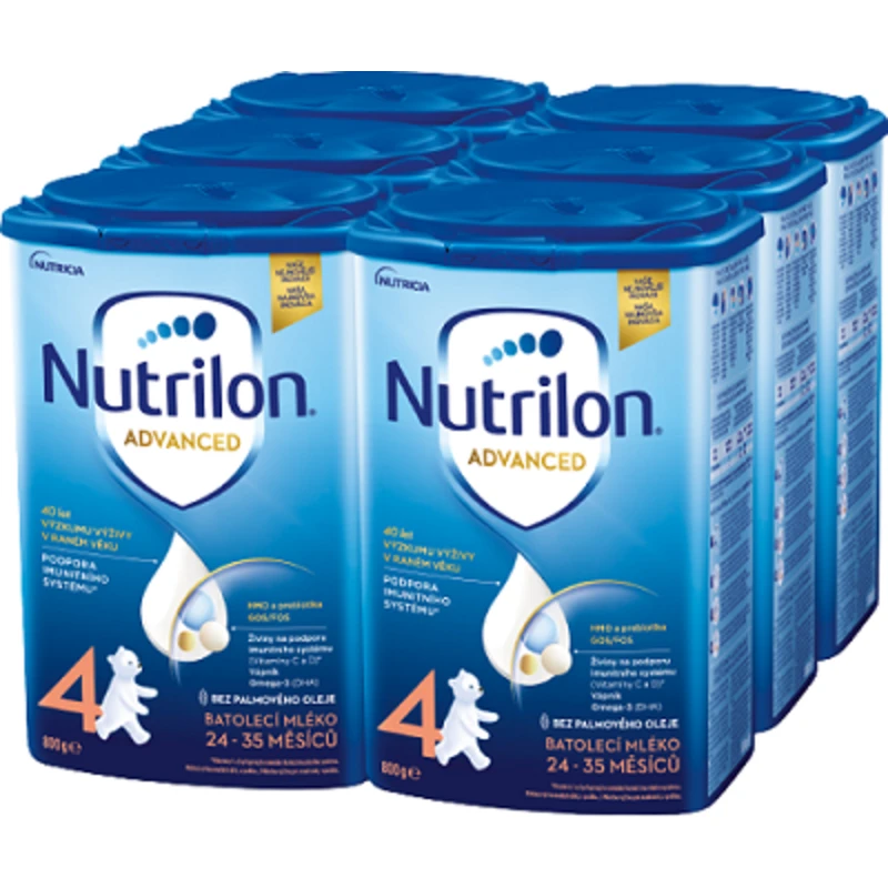 NUTRILON Mléko batolecí 4 Advanced od uk. 24. měsíce 6x 800 g