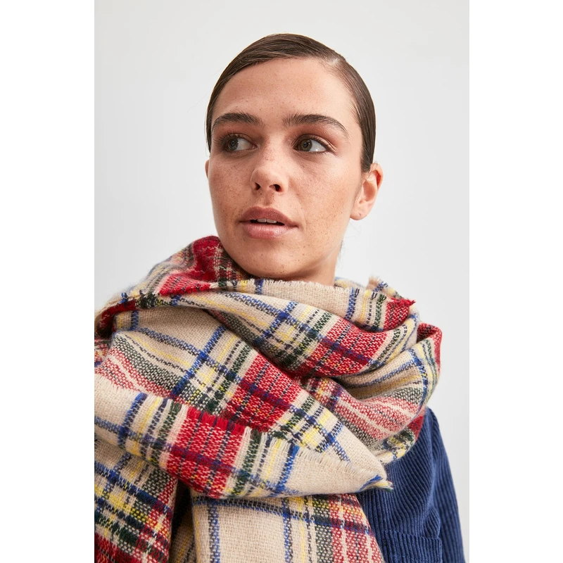 Trendyol Multicolored Checkered Scarf