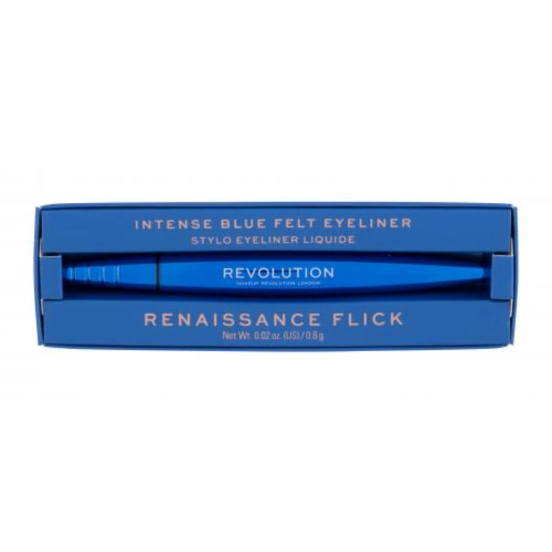 Makeup Revolution Renaissance Flick tekuté oční linky v peru Blue 0.8 g