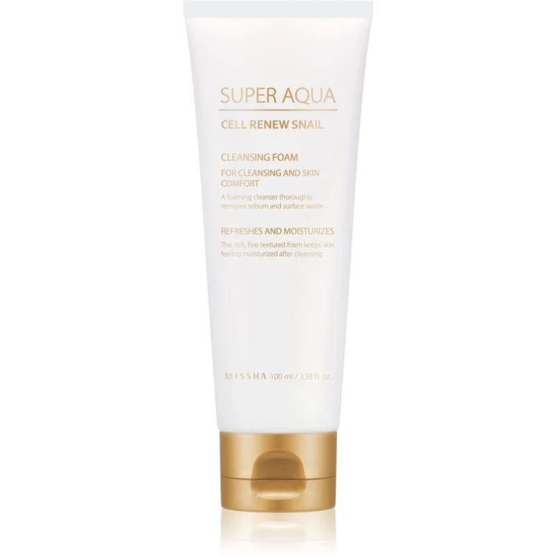 Missha Super Aqua Cell Renew Snail čisticí pěna se šnečím extraktem 100 ml