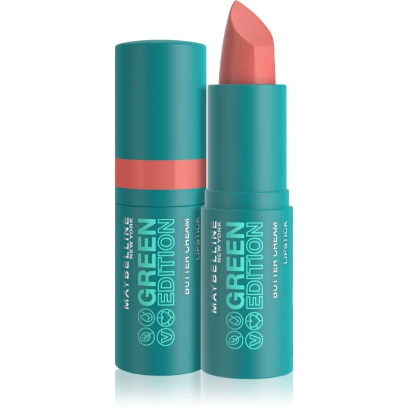 Maybelline Green Edition krémová rtěnka s hydratačním účinkem odstín 013 Shell 3,4 g