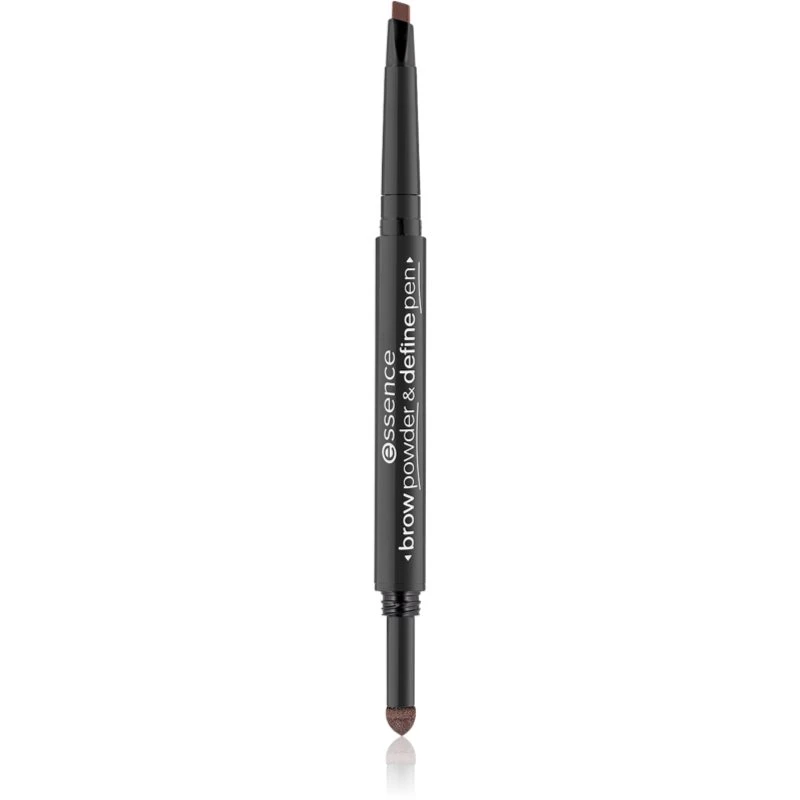 Essence Brow Powder & Define Pen precizní tužka na obočí odstín 02 Warm Dark Brown 0,4 g