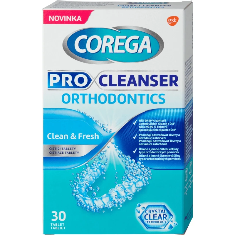 Corega Pro Cleanser Orthodontics 30 tablet