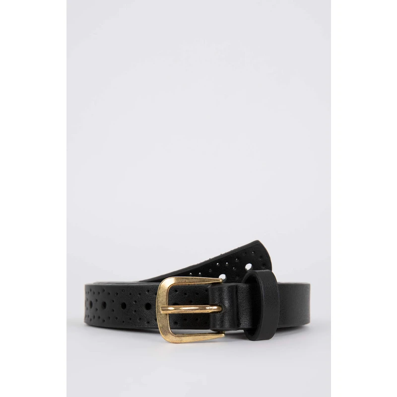 DEFACTO Faux Leather Patterned Dress Belt