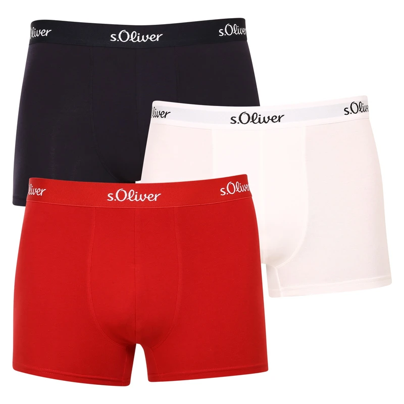 3PACK pánské boxerky S.Oliver vícebarevné