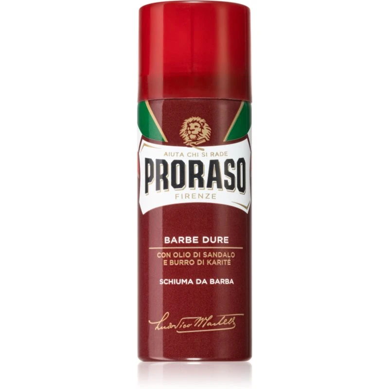 Proraso Red Shaving Foam pěna na holení na tvrdé vousy 50 ml