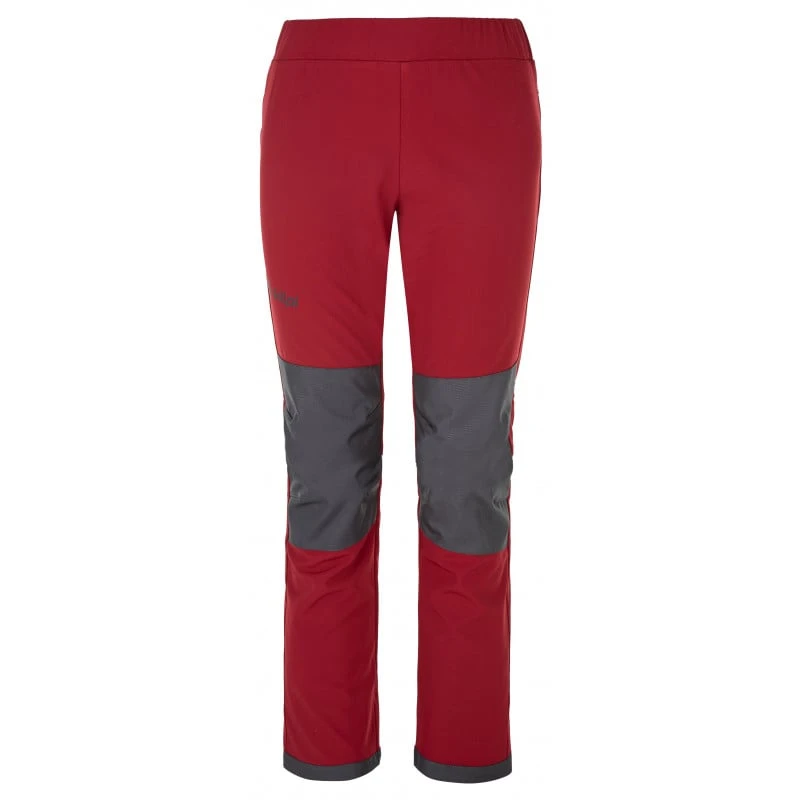 Children's softshell pants Kilpi RIZO-J DARK RED