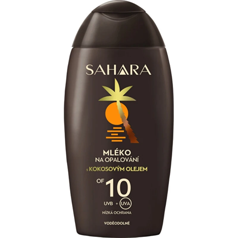 Sahara Mléko na opalování s kokosovým olejem OF 10 200 ml