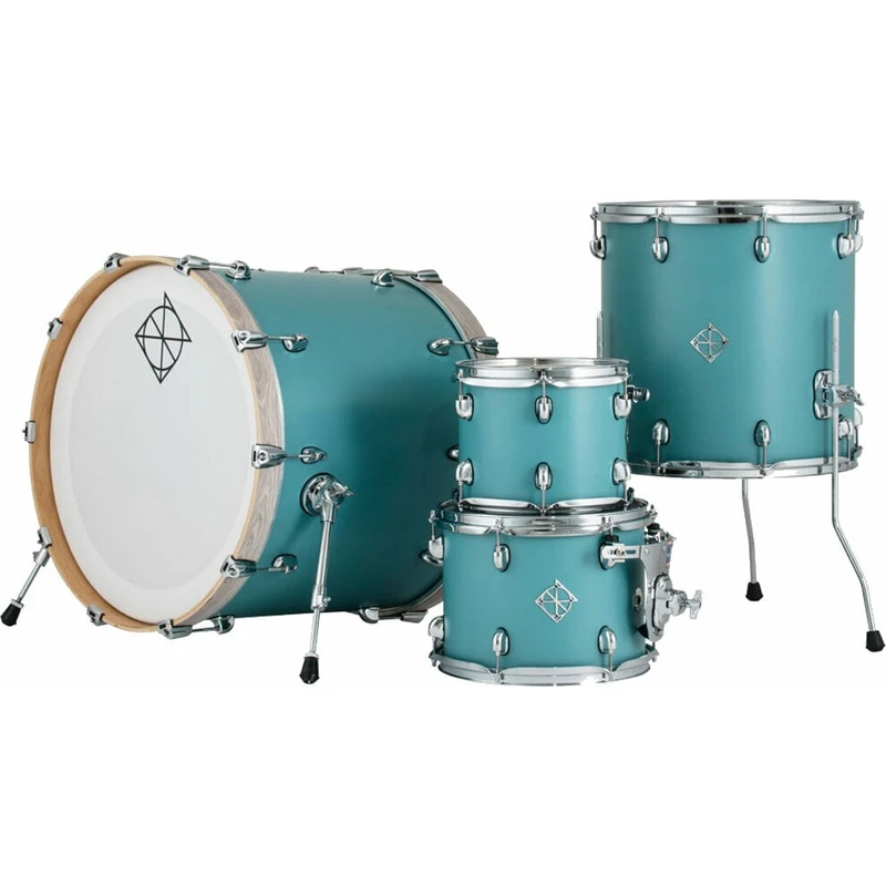 Dixon PODCSTM422-01-QB Cornerstone Maple Shellset Satin Quetzal Blue