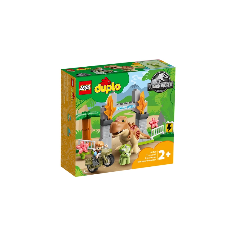 LEGO® DUPLO® Jurassic World ™ 10939 T-rex a Triceratops na útěku