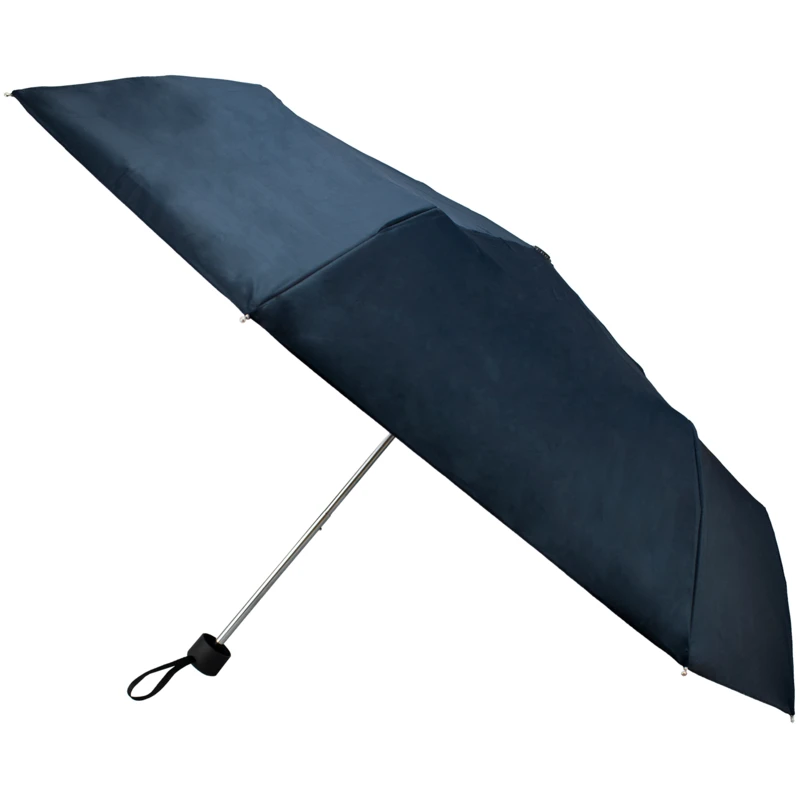 Semiline Unisex's Short Manual Umbrella L2036-1 Navy Blue