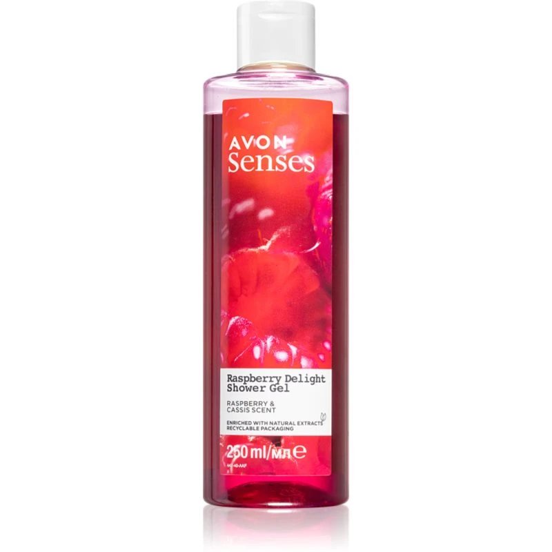 Avon Senses Raspberry Delight pečující sprchový gel 250 ml