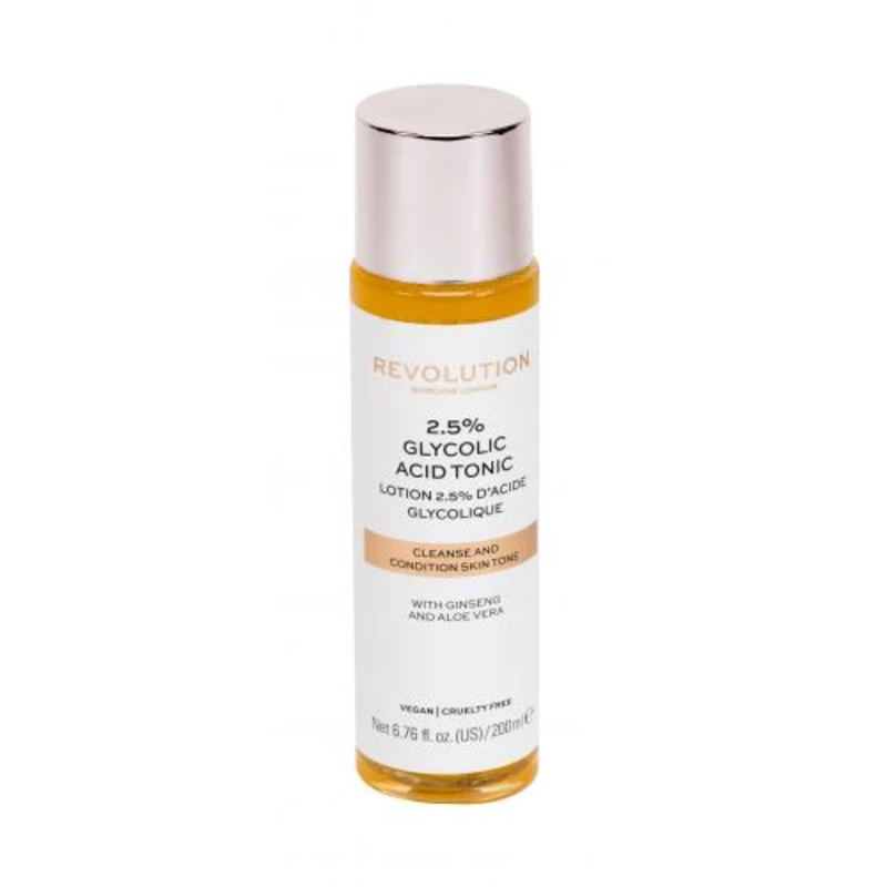 Revolution Skincare Čisticí pleťové tonikum Skincare 2.5% Glycolic Acid (Cleanse and Condition Tone) 200 ml