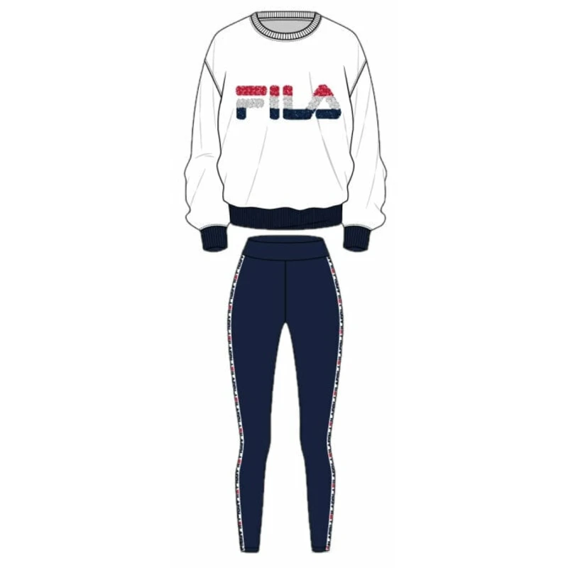 Fila FPW4098 Woman Pyjamas White/Blue L Fitness spodní prádlo