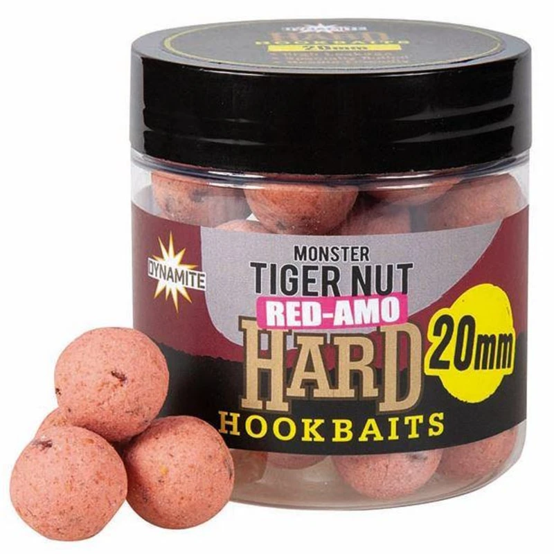 Dynamite baits hard boilie hardened hookbaits monster tiger nut red amo 20 mm