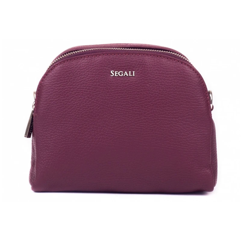 SEGALI Dámská kožená crossbody kabelka 12 Marshala