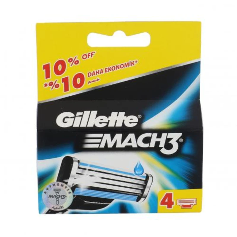 Gillette Mach3 4 ks náhradní břit pro muže