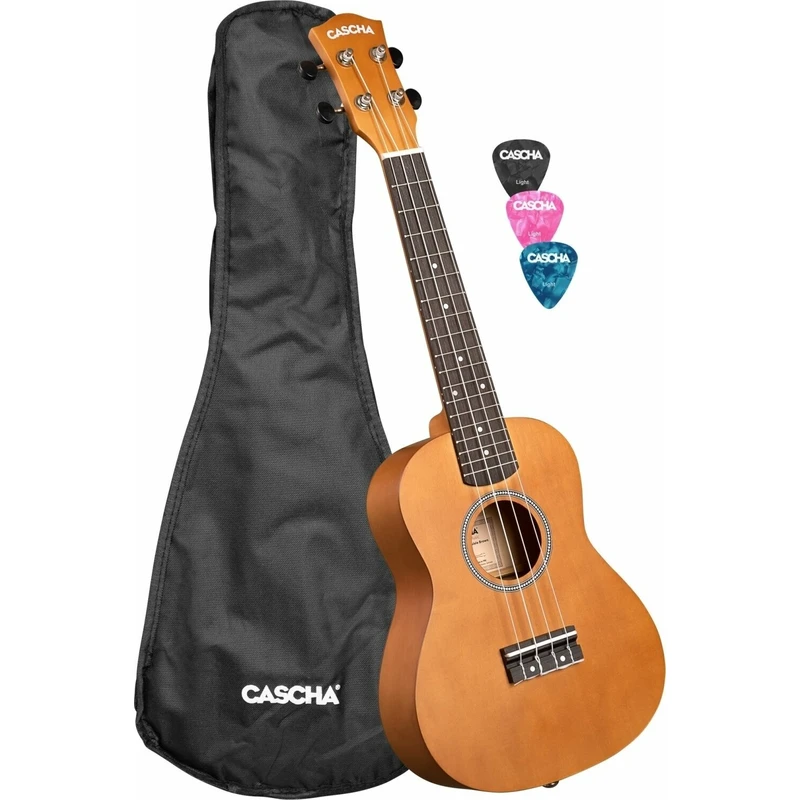 Cascha CUC100 Linden Koncertní ukulele Brown