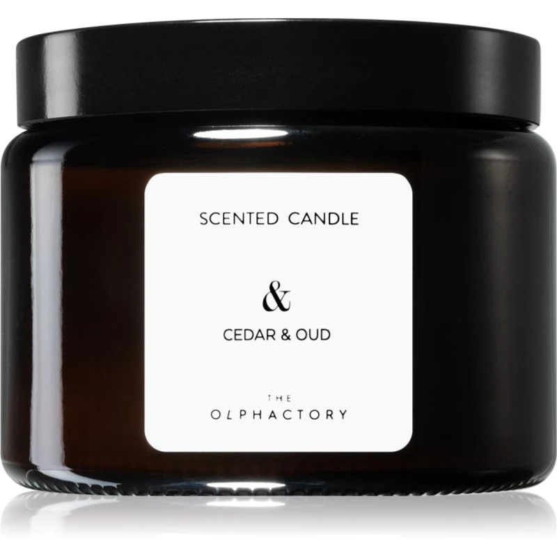 Ambientair Olphactory Cedar & Oud vonná svíčka (brown) & 360 g