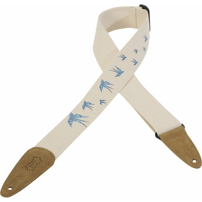 Levys MC8U-006 Print Series 2" Cotton Guitar Strap Swallow