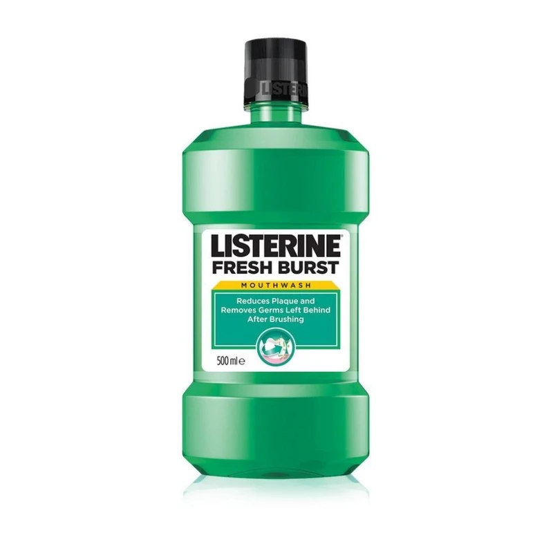 Listerine Fresh Burst ústní voda proti zubnímu plaku 500 ml