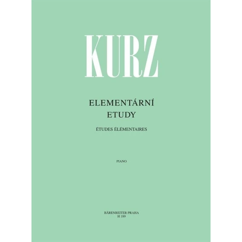 Vilém Kurz Elementární etudy - 78 progresivně seřazených etud pro 1. a 2. stupeň klavírní hry Noty