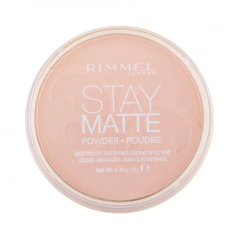 Rimmel Stay Matte pudr odstín 009 Amber 14 g