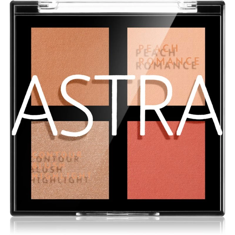 Astra Make-up Romance Palette konturovací paletka na obličej odstín 01 Peach Romance 8 g