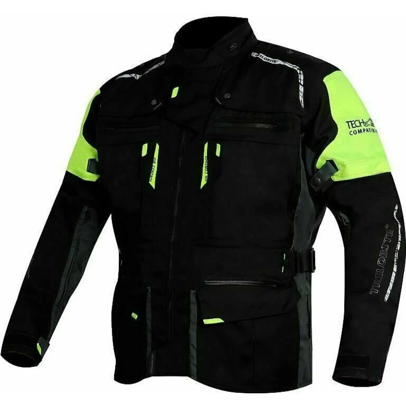 Trilobite 2091 Rideknow Tech-Air Black/Yellow Fluo S Textilní bunda