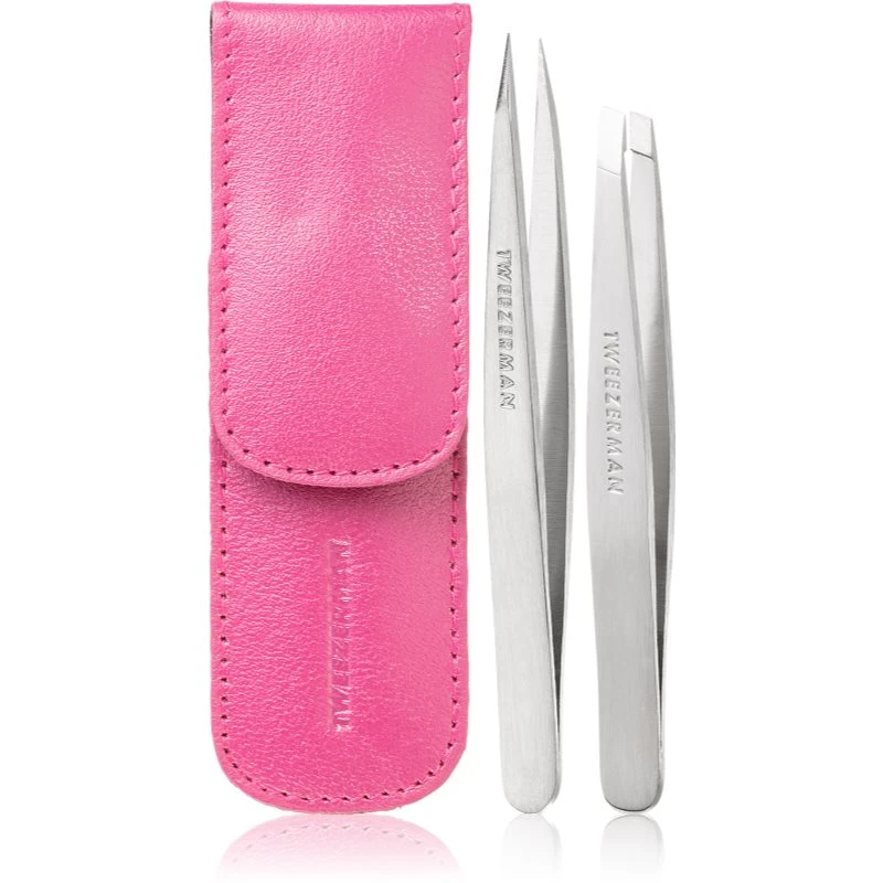 Tweezerman Professional cestovní sada Pink (na obočí) odstín