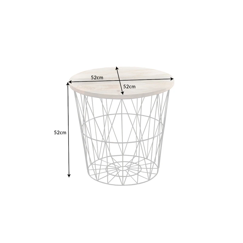 Odkládací stolek IFITOS Dekorhome 52 cm,Odkládací stolek IFITOS Dekorhome 52 cm