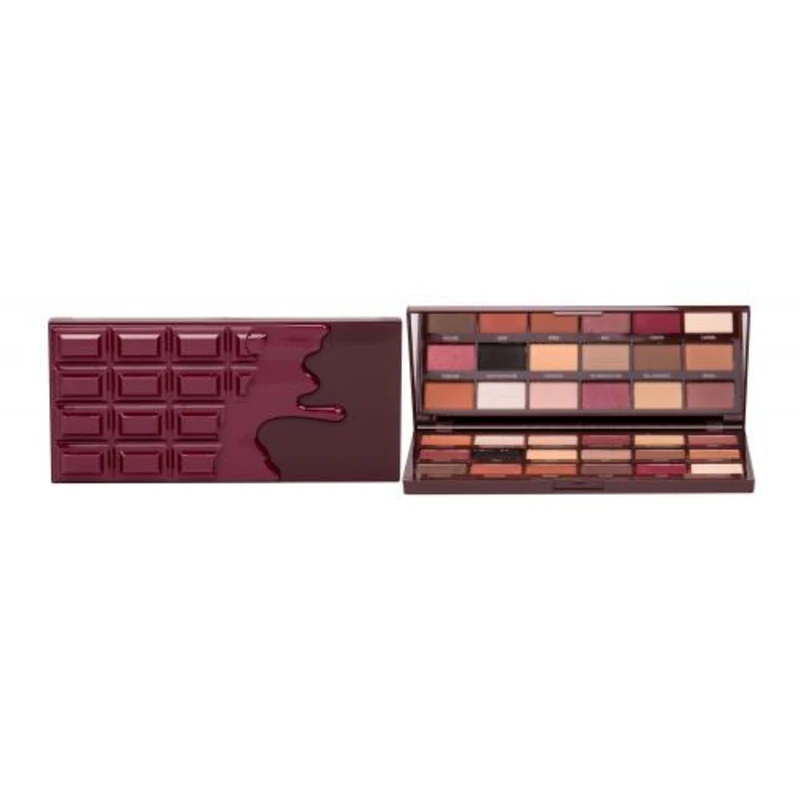 Makeup Revolution London I Heart Revolution Chocolate 18 g oční stín pro ženy Cranberries And Chocolate Cruelty free