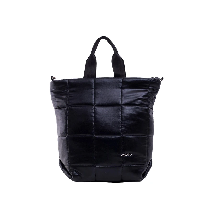 Black soft quilted bag