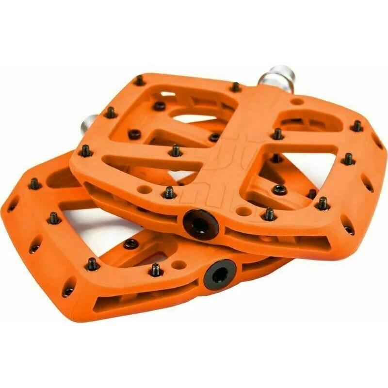 e*thirteen Base Flat Pedal Composite 22 Pins Naranja