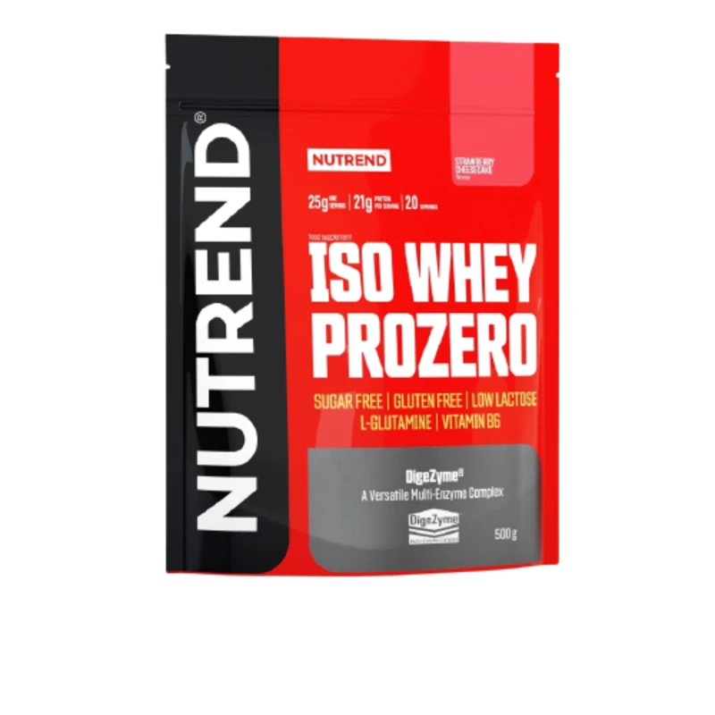 Nutrend ISO Whey Prozero 500 g jahodový cheesecake