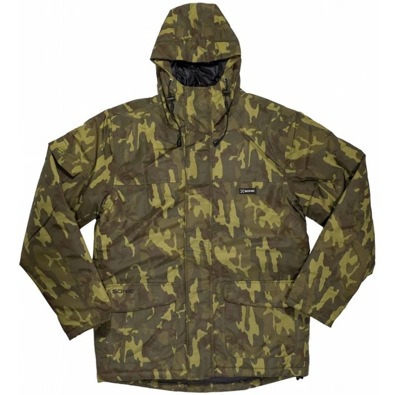 Sonik bunda heavy weight padded jacket camo - l