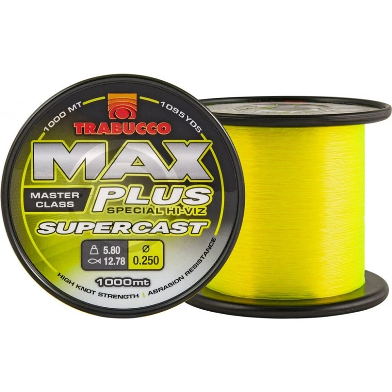 Trabucco vlasec max plus line supercast 1000 m - 0,35 mm 10,5 kg