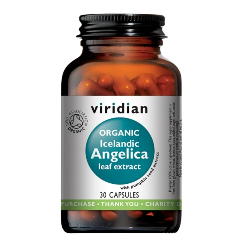 Viridian Icelandic Angelica Organic (Andělika lékařská Bio) 30 kapslí