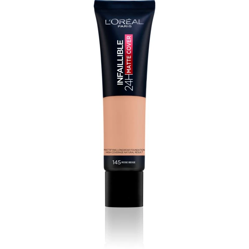 L’Oréal Paris Infallible 24H Matte Cover dlouhotrvající make-up s matným efektem 145 Rose Beige 30 ml